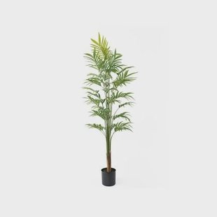 present time - Artificial Plant Gold Palm Tree Large
