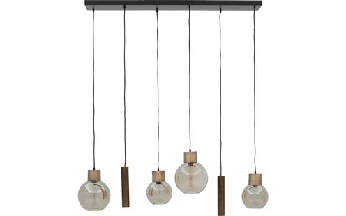 Goossens Hanglamp Aurora, Hanglamp met 6 lichtpunten