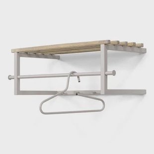 Spinder Design MARCO Wandkapstok - Silky Taupe | Eiken Spinder Design MARCO Wandkapstok - Silky Taupe | Eiken
