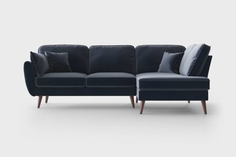 Hoekbank Zara rechts velvet | NADUVI Collection