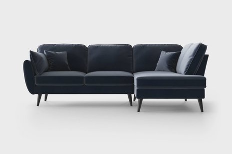 Hoekbank Zara rechts velvet | NADUVI Collection