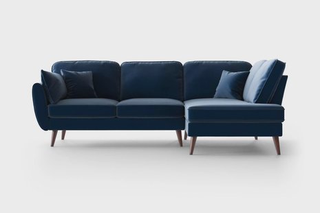 Hoekbank Zara rechts velvet | NADUVI Collection