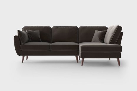 Hoekbank Zara rechts velvet | NADUVI Collection