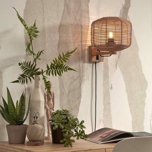 GOOD & MOJO Tanami wandlamp stek. 25x20cm naturel