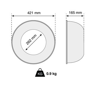 The Light Group SLC Force PC-diffusor helder