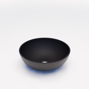 Waskom BWS Dorn 40X40X15cm Rond Solid Mat Zwart