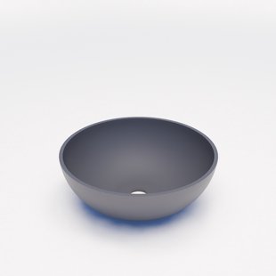 Waskom BWS Dorn 40X40X15cm Rond Solid Lei Grijs Mat