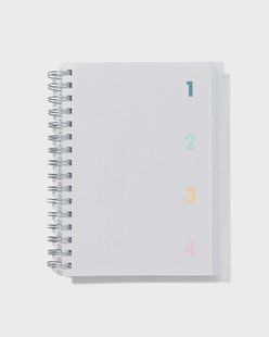 HEMA Collegeblok 4-in-1 met spiraal A5 gelinieerd