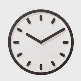Tempo klok zwart