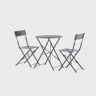 Nest outdoor Lovisa metalen tuinset donkergrijs