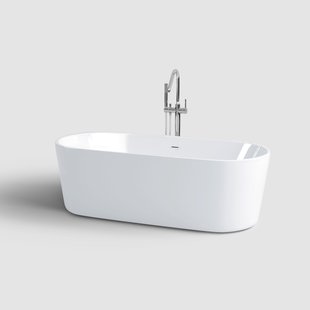 Clou InBe Vrijstaand Ligbad Ovaal 178x80x56 cm Acryl Wit Met Overloop Wit