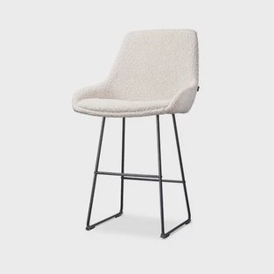 Nolon Nino-Isa Barkruk Bouclé Beige - Stof - Zwart Onderstel - 65 cm Nolon Nino-Isa Barkruk Bouclé Beige - Stof - Zwart Onderstel - 65 cm