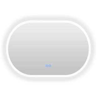 Badkamerspiegel Casajoy Bright 90x60cm Ovaal Ledverlichting en Anticodens