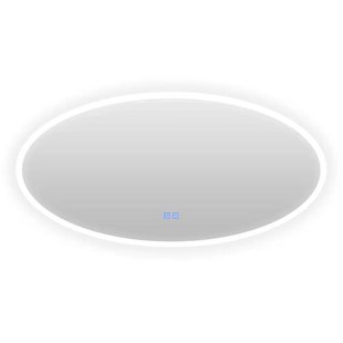 Badkamerspiegel Casajoy Bright 120x60cm Ovaal Ledverlichting en Anticodens