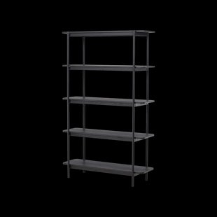 Werner houten boekenkast zwart - 120 x 190 cm