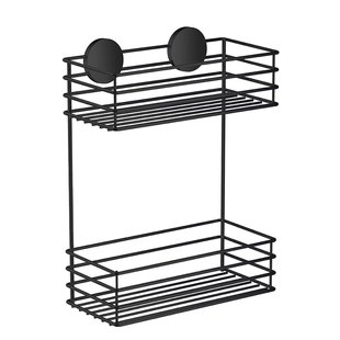Smedbo Beslagsboden douchemand - 25x32x12cm - zelfklevend - RVS Mat Zwart BB1202 Smedbo Beslagsboden douchemand - 25x32x12cm - zelfklevend - RVS Mat Zwart BB1202