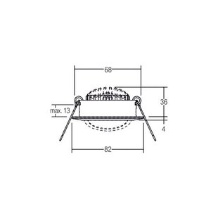 BRUMBERG BB03 inbouw DALI aansluitbox chroom