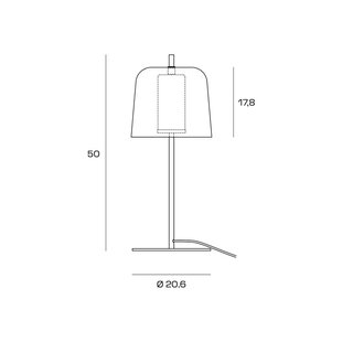 miloox by Sforzin Tafellamp Frida, frame goud, buitenkap groen