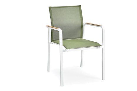 SUNS | Tuinstoel Tutti met Teak Arm | MW | Forest Green