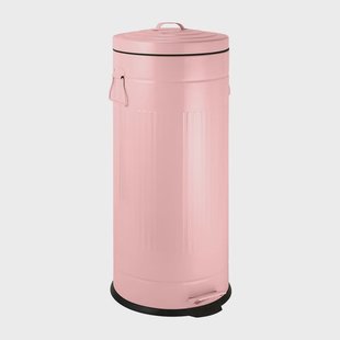 Pedaalemmer retro look - roze - 30 liter