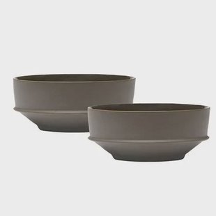 SERAX - Kelly Wearstler - Dune Kom Ø 14,5 cm - Slate - Set van 2