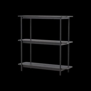 Werner houten boekenkast zwart - 120 x 120 cm