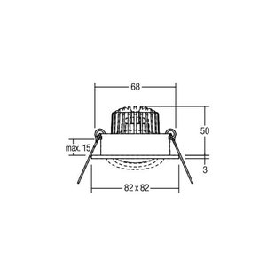 BRUMBERG BB19 dim2wam RC aansluitbox structuurwit