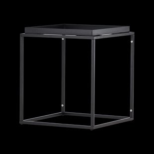 Ferre metalen bijzettafel zwart - 45 x 45 cm