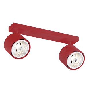 Argon Plafondspot Chloe verstelbaar 2-lamps, rood
