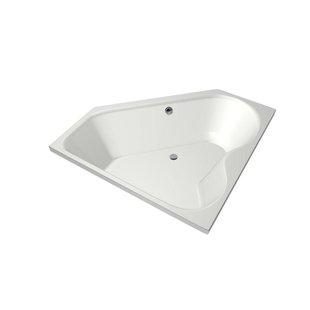 Xenz Cyprus Hoekbad - 145x145x53 - afvoer Midden - acryl - wit mat 6864-03