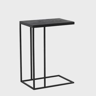 Bijzettafel 45x30x62 cm CHISA hout zwart-zwart