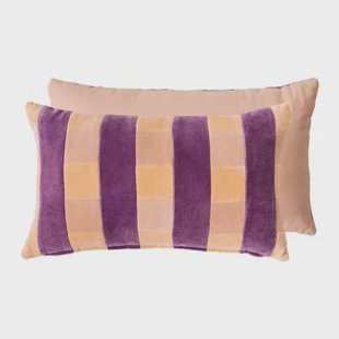 HKliving Striped Velvet Sierkussen 30 x 50 cm - Midsummer
