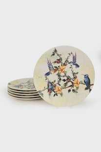 Set van 6 dinerborden Monty keramiek | Hermia