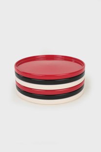 Set van 6 dessertborden Eren keramiek | Hermia