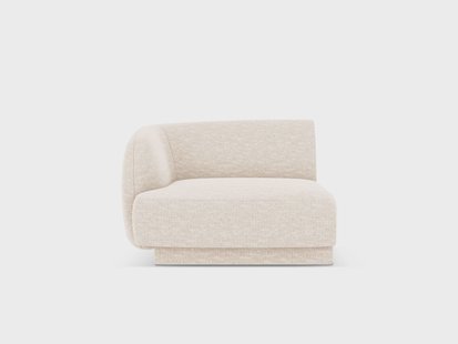 Modulair hoekelement Miley links chenille | Micadoni Limited Edition