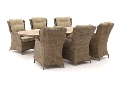 Intenso Milano/ROUGH-Y Ellips 240cm lounge-dining tuinset 7-delig - Laagste prijsgarantie!