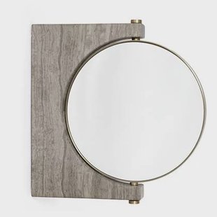 Audo Copenhagen Pepe spiegel wand Ø16 Wood Grain