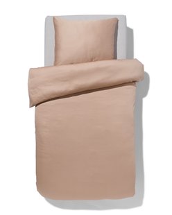 HEMA Dekbedovertrek 140x200/220cm satijn taupe (taupe)