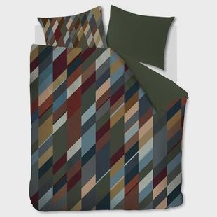 Beddinghouse Roan dekbedovertrek - 200x200|220 - Olijfgroen