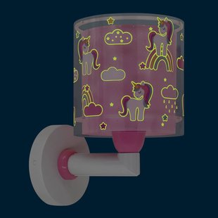 Dalber Unicorns kinder-wandlamp met eenhoornmotief