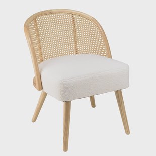 Eetkamerstoel Agathe rubberhout rond | Macabane Eetkamerstoel Agathe rubberhout rond | Macabane