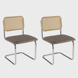 Set van 2 eetkamerstoelen Lea buisframe | Macabane