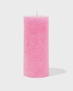 HEMA Rustieke kaarsen donkerroze (donkerroze)