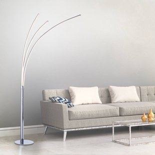 JUST LIGHT. LED vloerlamp Maja, 3-lamps chroom JUST LIGHT. LED vloerlamp Maja, 3-lamps chroom