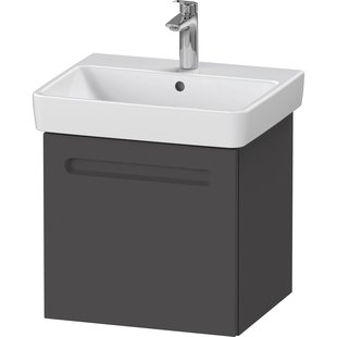 Wastafelkast Duravit No.1 Met 1 Lade 49x42.6x47.8cm Met Geïntegreerde Greep Mat Grafiet