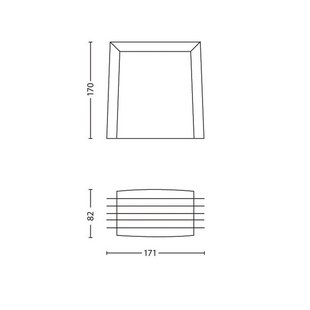 Philips myGarden Shades buitenwandlamp E27 grijs Philips myGarden Shades buitenwandlamp E27 grijs