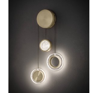 Sil-Lux LED wandlamp Yo-Yo B, goud