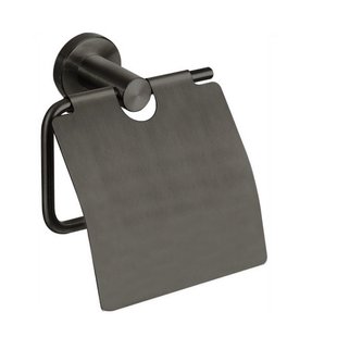 Best-Design Moya Toiletrolhouder Met Klep Gunmetal