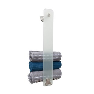Best-Design Ore IBRO wand-Handdoek opbergbeugel Rvs/Mat-glas