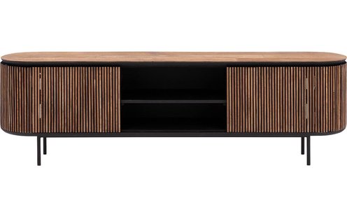 Goossens Tv Meubel Adel, 2 deuren 2 open vakken